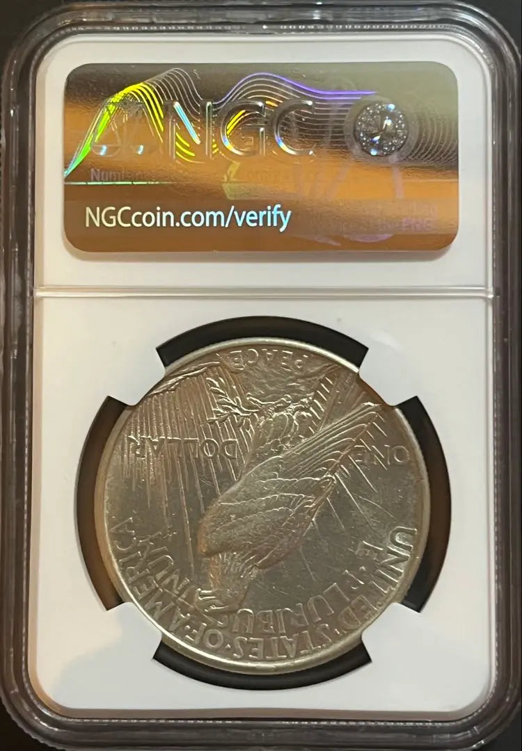 "NGC AU DETAILS" Peace Dollar High Relief Silver Coin (1921)