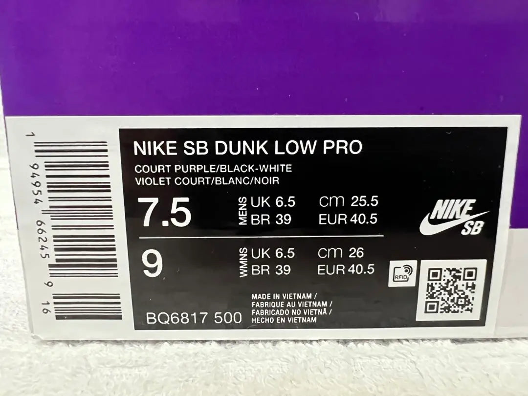 Nike SB Dunk Low Pro "Coat Purple"