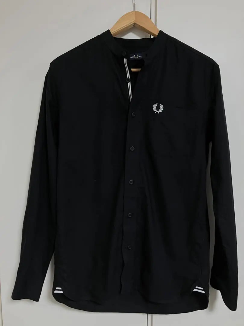 FRED PERRY Fred Perry's band collar long sleeve shirt size S free shipping