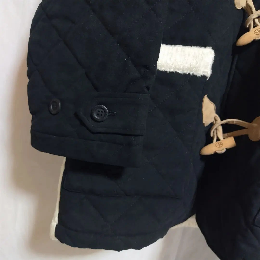 Castelbajac Sports Duffel Coat Quilted Knit Switching Panda Pattern