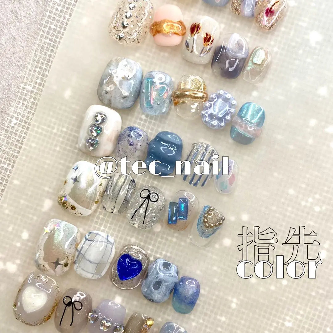 ☑︎Hitohira TULIP Nail Tip Korea Custom Nuanced Nails Unique