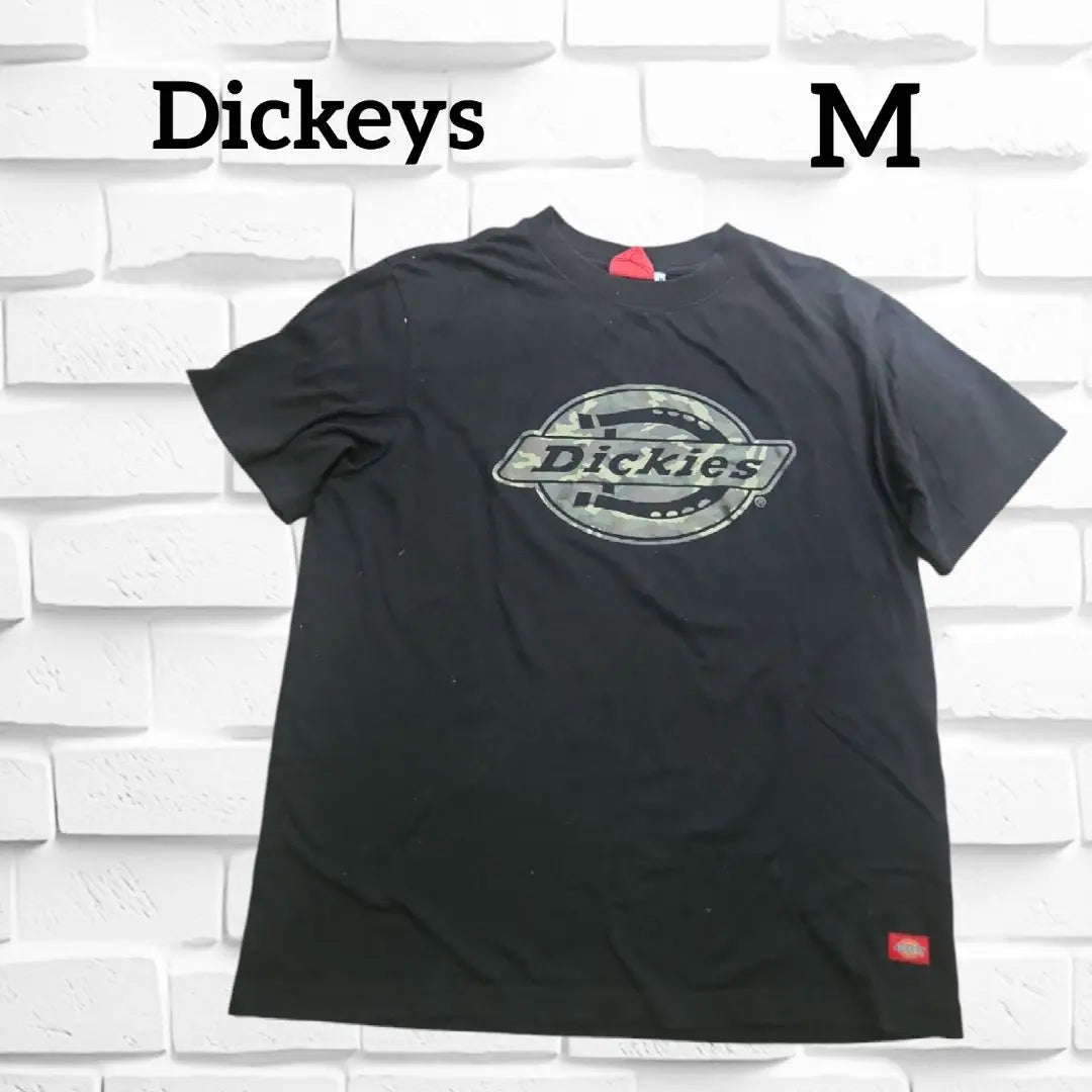 [DICKEYS] Dickies Black logo graphic T -shirt M used clothes