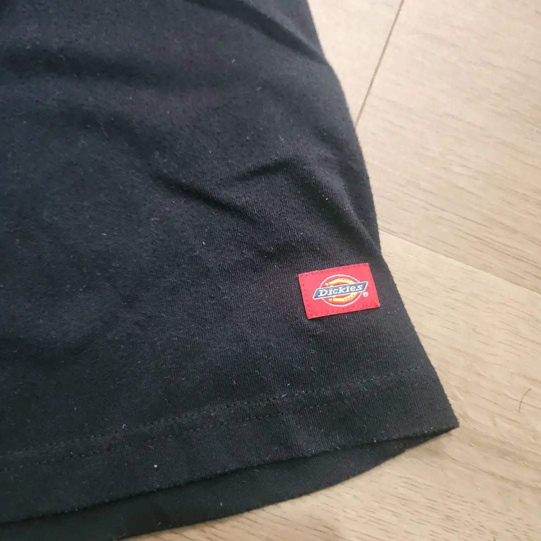 [DICKEYS] Dickies Black logo graphic T -shirt M used clothes