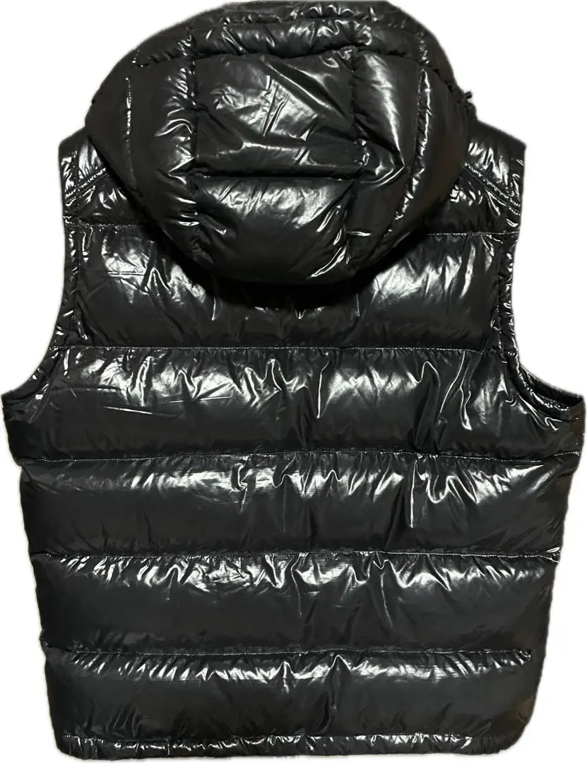 Chaleco de plumas con capucha Moncler LACET GILET especial negro