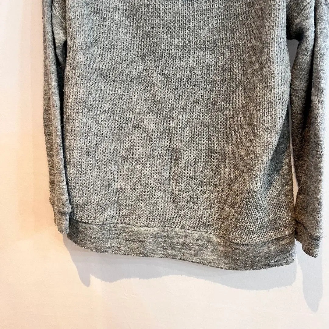 M83 Pink Adobe Grey Turtleneck Knit Sweater Long Sleeve Warm