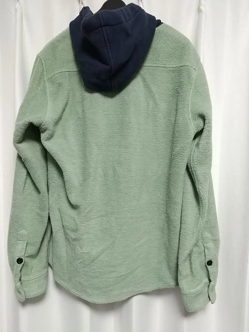 Hub&Spoke Boa Fleece Hoodie Size L Green Hub & Spoke