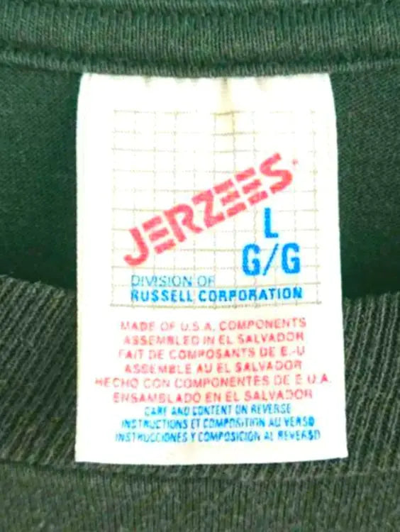 JERZEES★T-shirt L NBA Vintage Vintage Black Made in USA