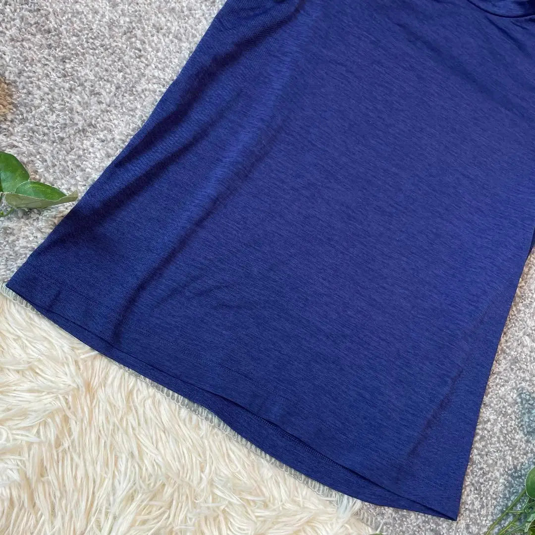 UNIQLO Short sleeves Thin blue round neck Tops Unisex Innerwear Second-hand clothing