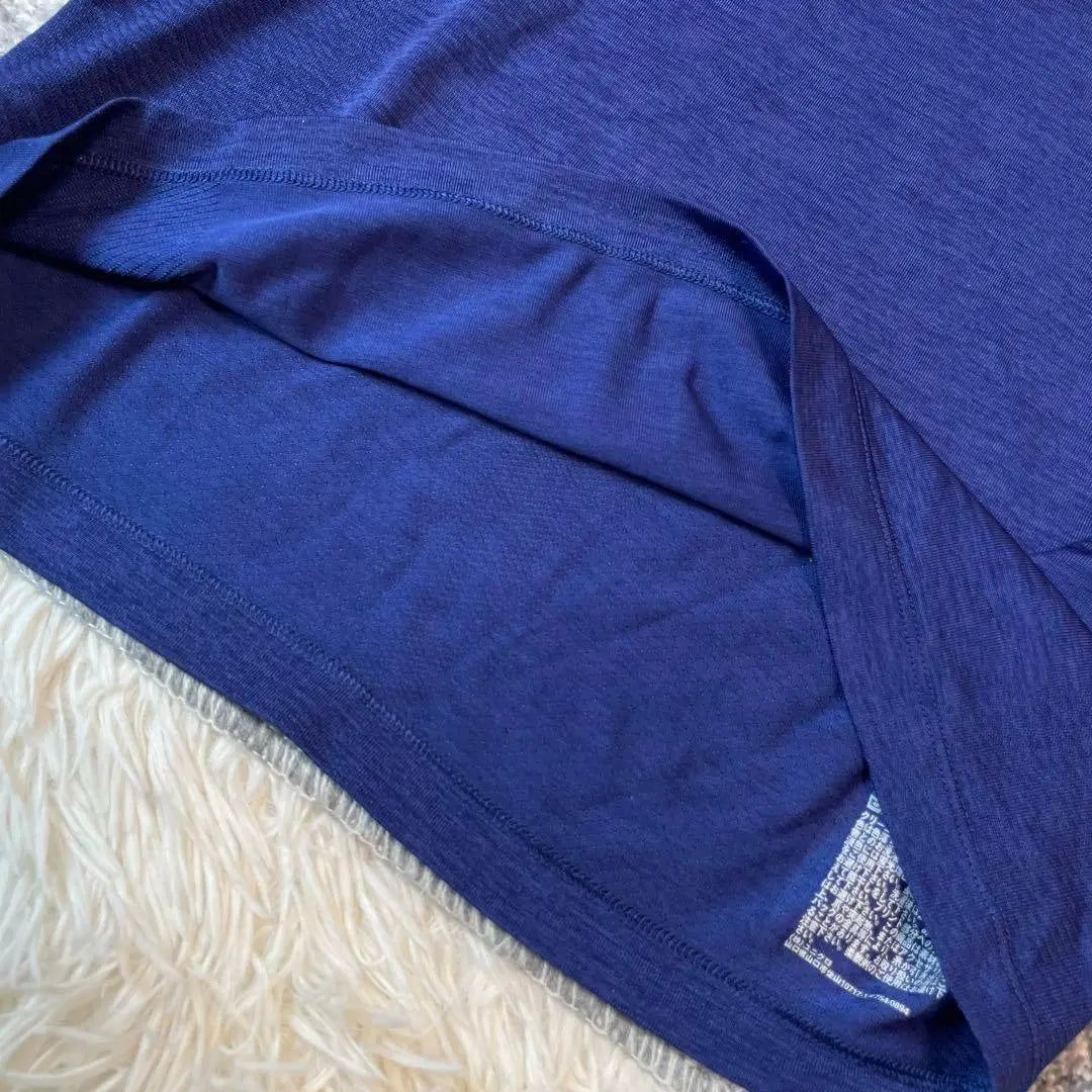 UNIQLO Short sleeves Thin blue round neck Tops Unisex Innerwear Second-hand clothing