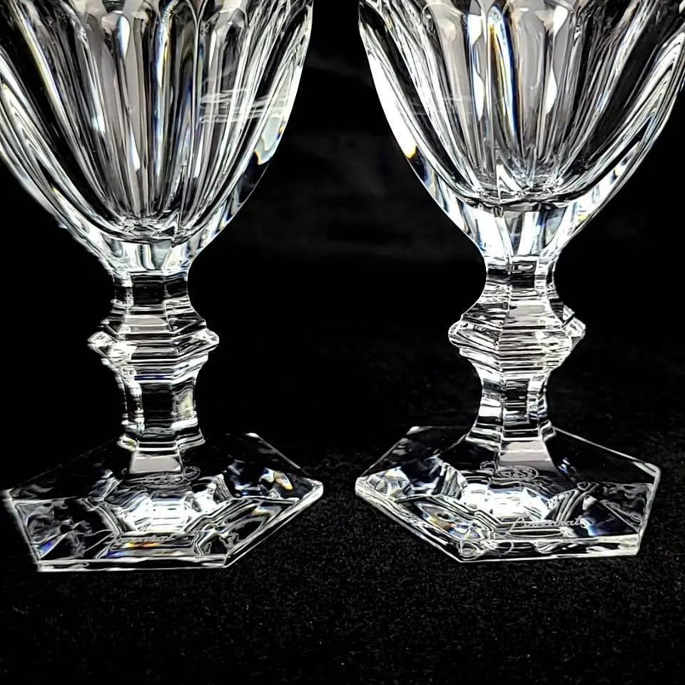 ♪ Buen producto ♪ Copa de vino Baccarat Arcour 2 cajas de cliente | ♪良品♪バカラ アルクール ワイングラス 2客 箱つき