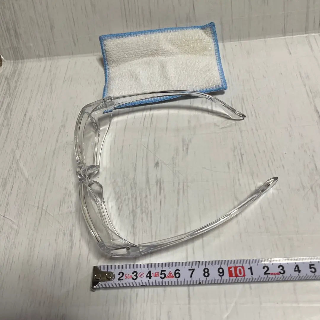 ✨ Brand new and unused✨ Hay fever glasses Square type Simple and stylish Transparent skeleton | ✨新品未使用✨ 花粉症メガネ スクエアタイプ シンプルおしゃれ 透明スケルトン