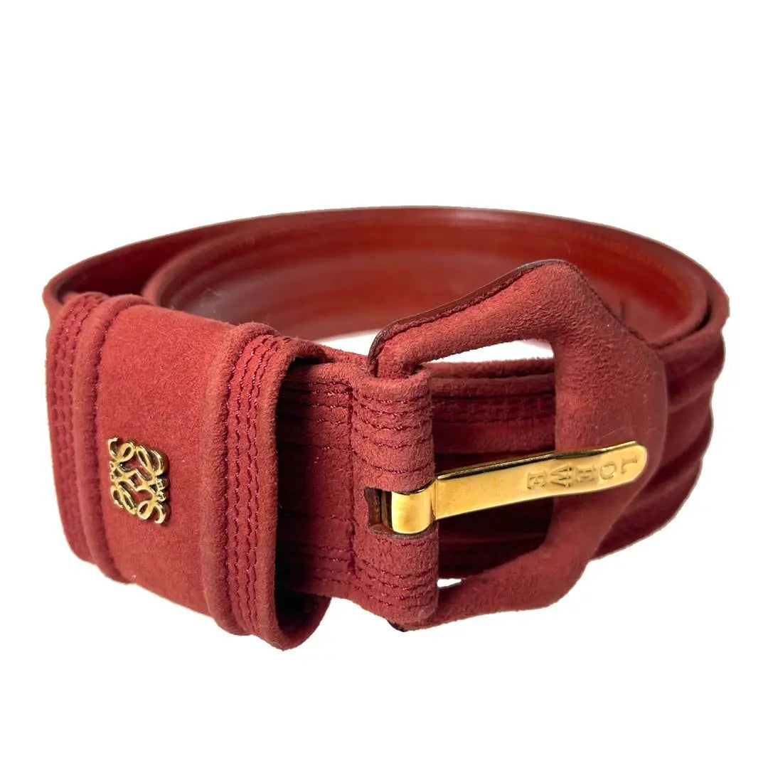 Good condition LOEWE Anagram Suede Belt 70 a483