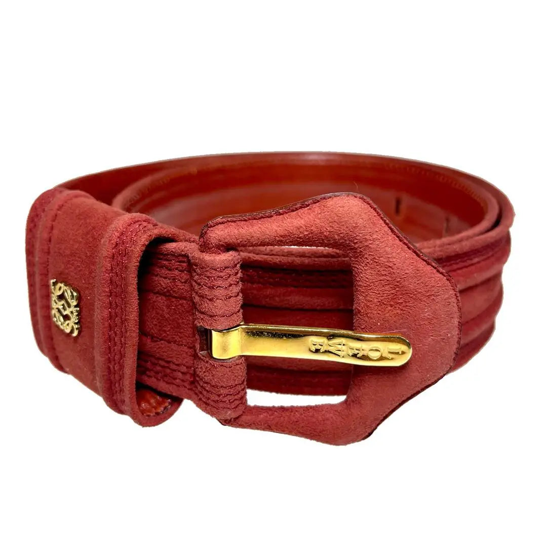 Good condition LOEWE Anagram Suede Belt 70 a483