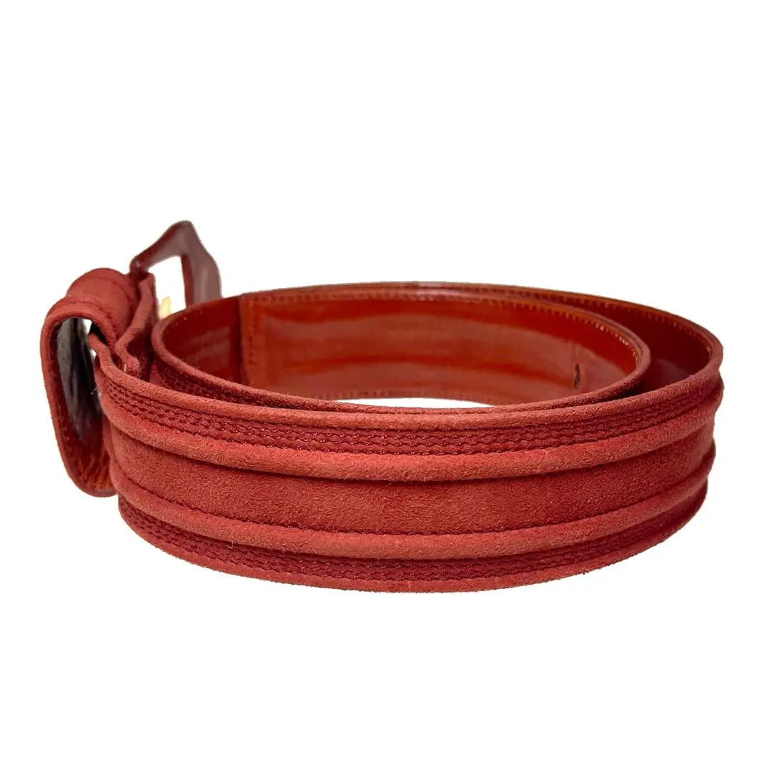 Good condition LOEWE Anagram Suede Belt 70 a483