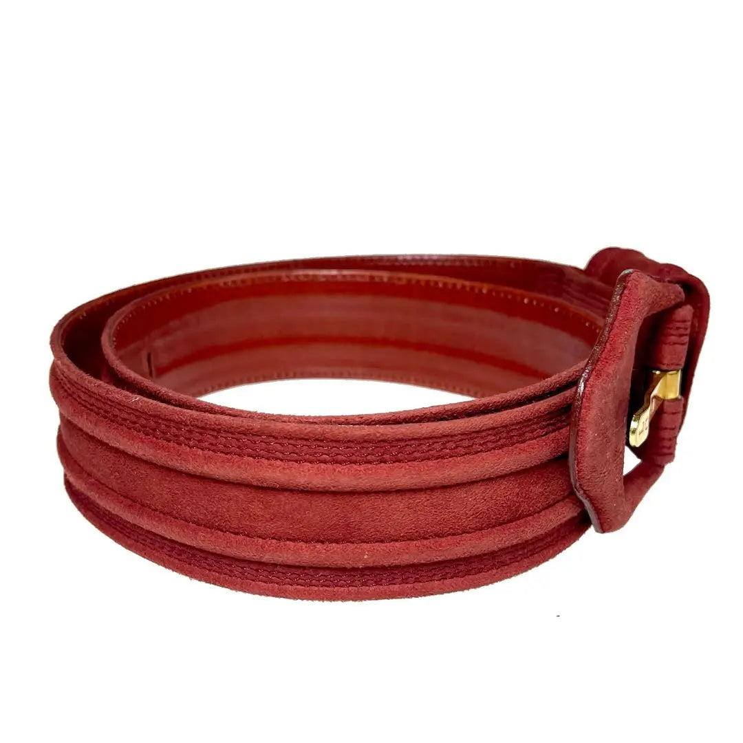 Good condition LOEWE Anagram Suede Belt 70 a483