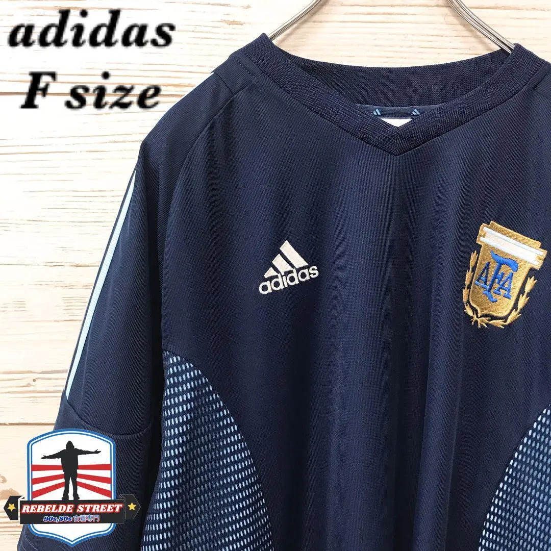 [Super Rare] Adidas adidas Jersey F Embroidered Logo Navy J1001