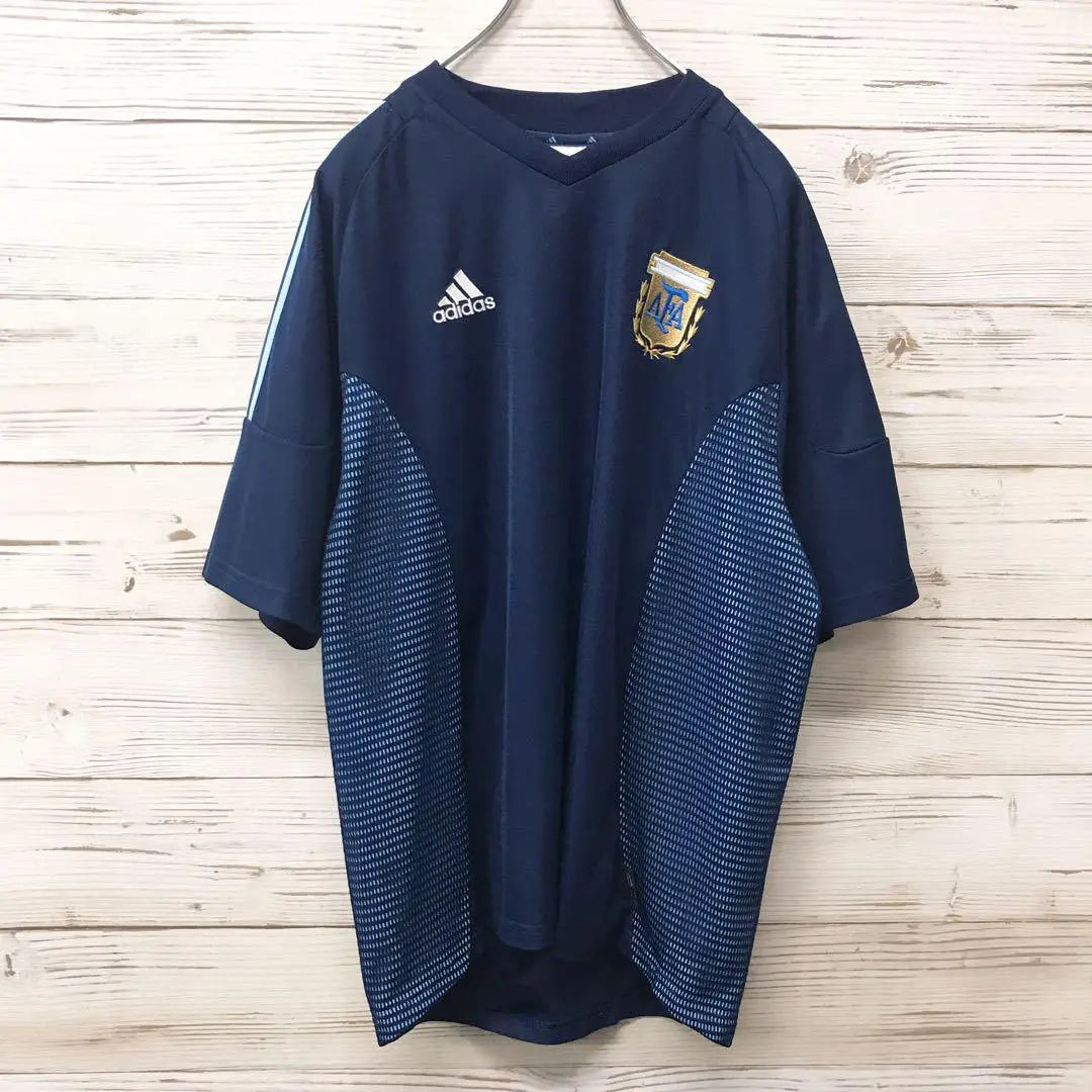 [Super Rare] Adidas adidas Jersey F Embroidered Logo Navy J1001