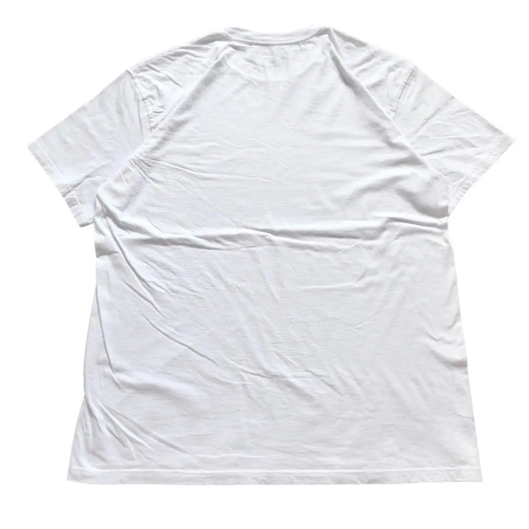 Camiseta de manga corta Calvin Klein de ropa vieja de EE. UU., ropa vieja de verano blanca lisa Q28