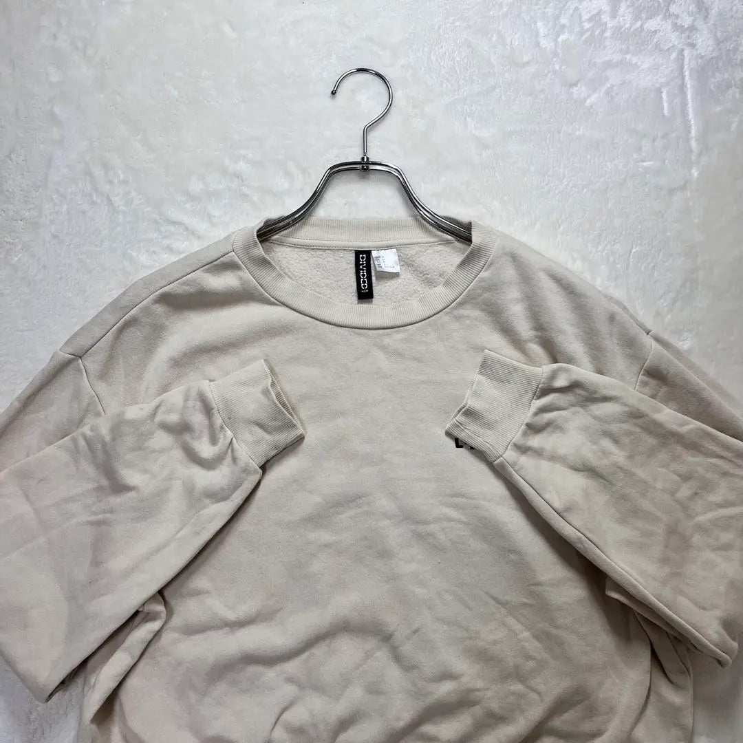 {H&M} Short length sweatshirt pullover with brushed lining