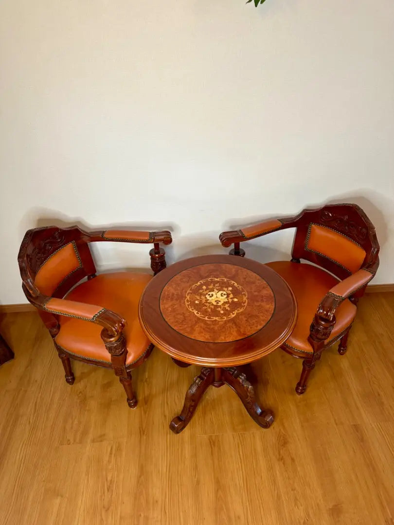 Italian Cafe Table Set of 3 Piece Armchair