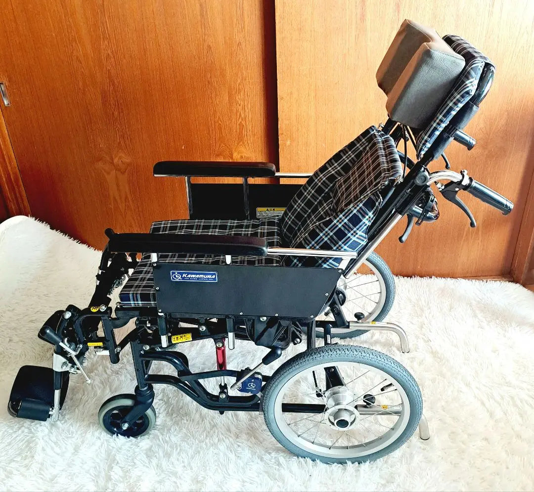 Wheelchair Kawamura Cycle KXC16-35EL Assistance Type Nursing Care Products Free Shipping