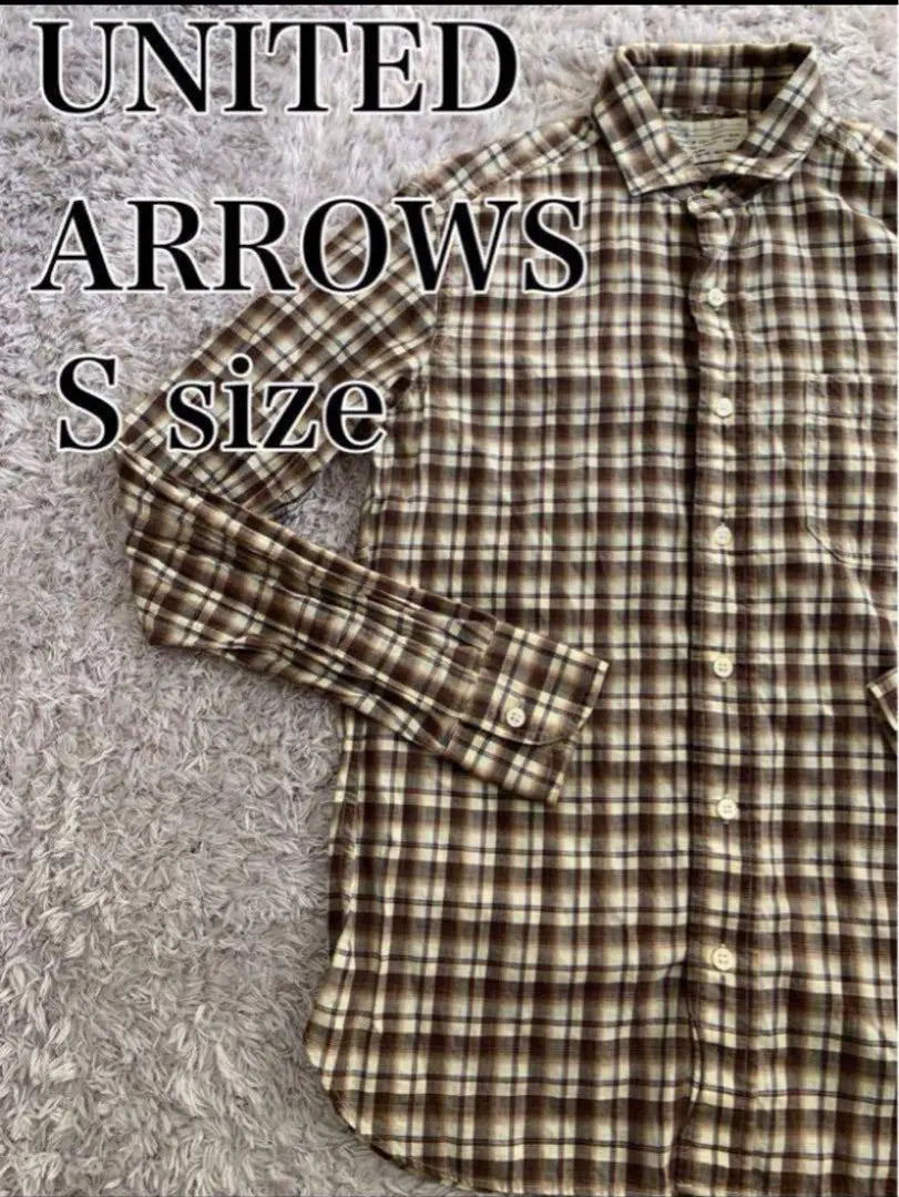 ★United Arrows Long Sleeve Shirt S Size Cotton Men's