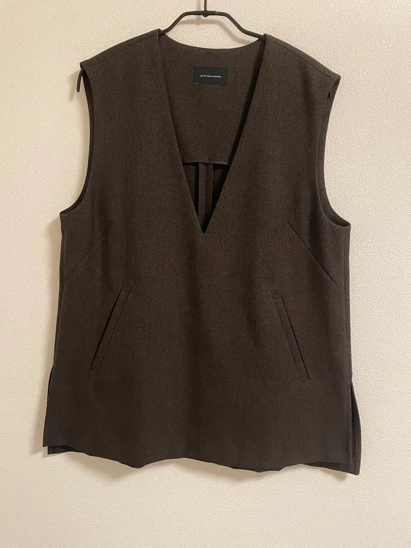 [GREEN LABEL RELAXING] Dark brown vest | 【green label relaxing】ダークブラウン ベスト