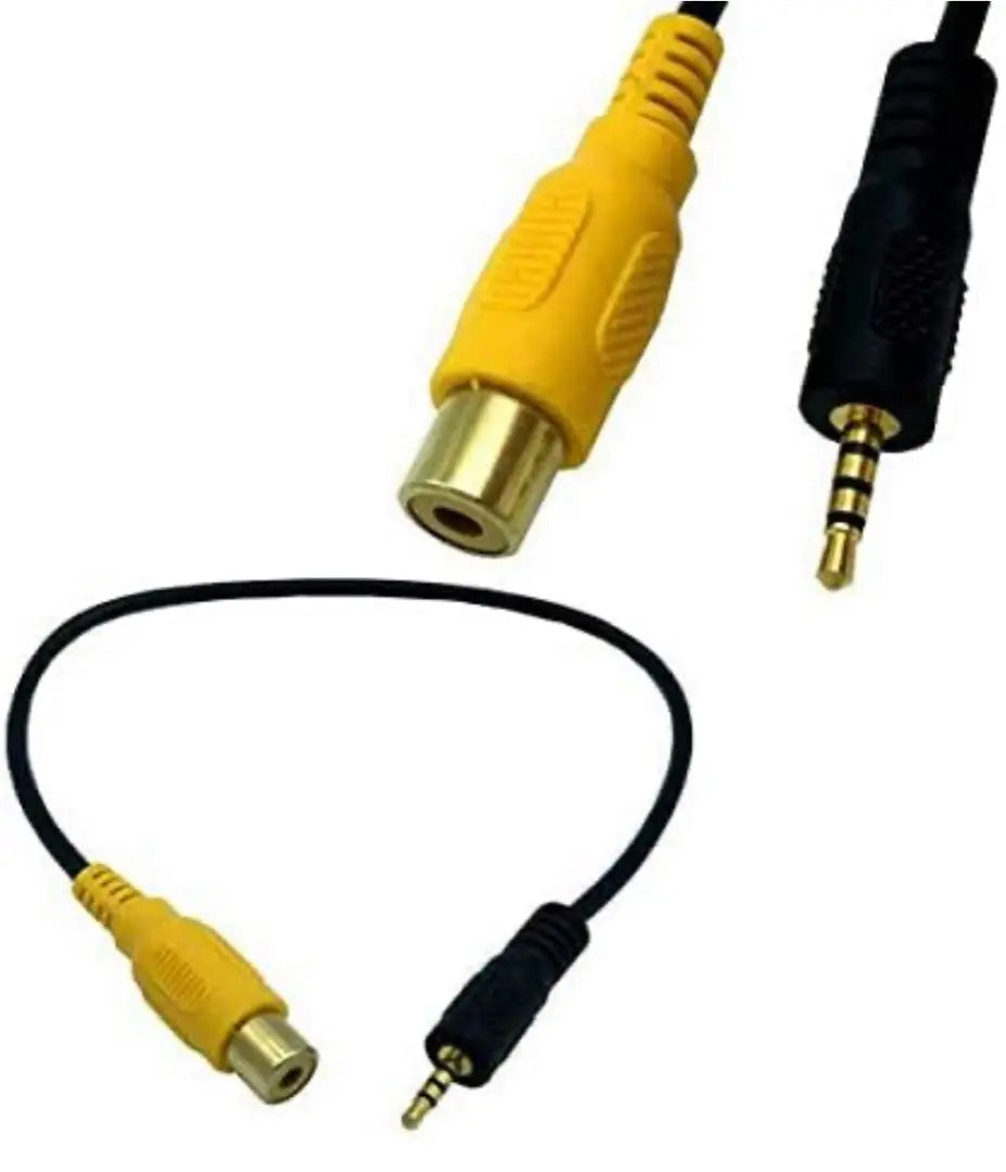 Cable adaptador de entrada de vídeo de 2,5 mm para navegador GPS con conector RCA AV