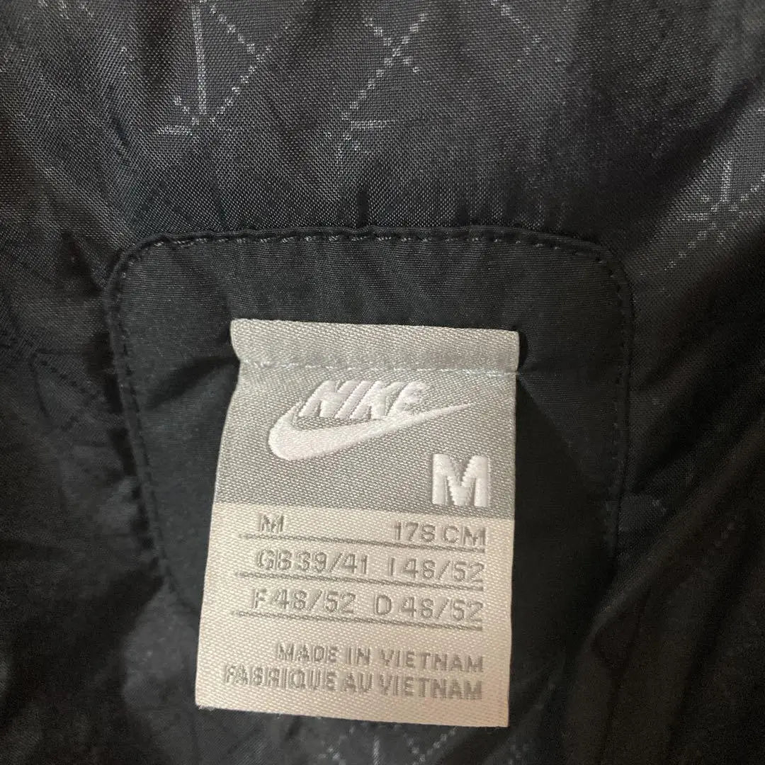 《Popular》Chaqueta de plumón Nike con logotipo bordado☆M Negra