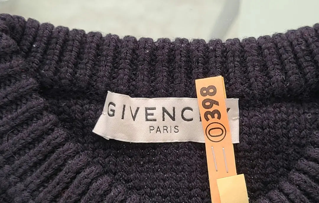 GIVENCHY Navy Knit Sweater with Logo