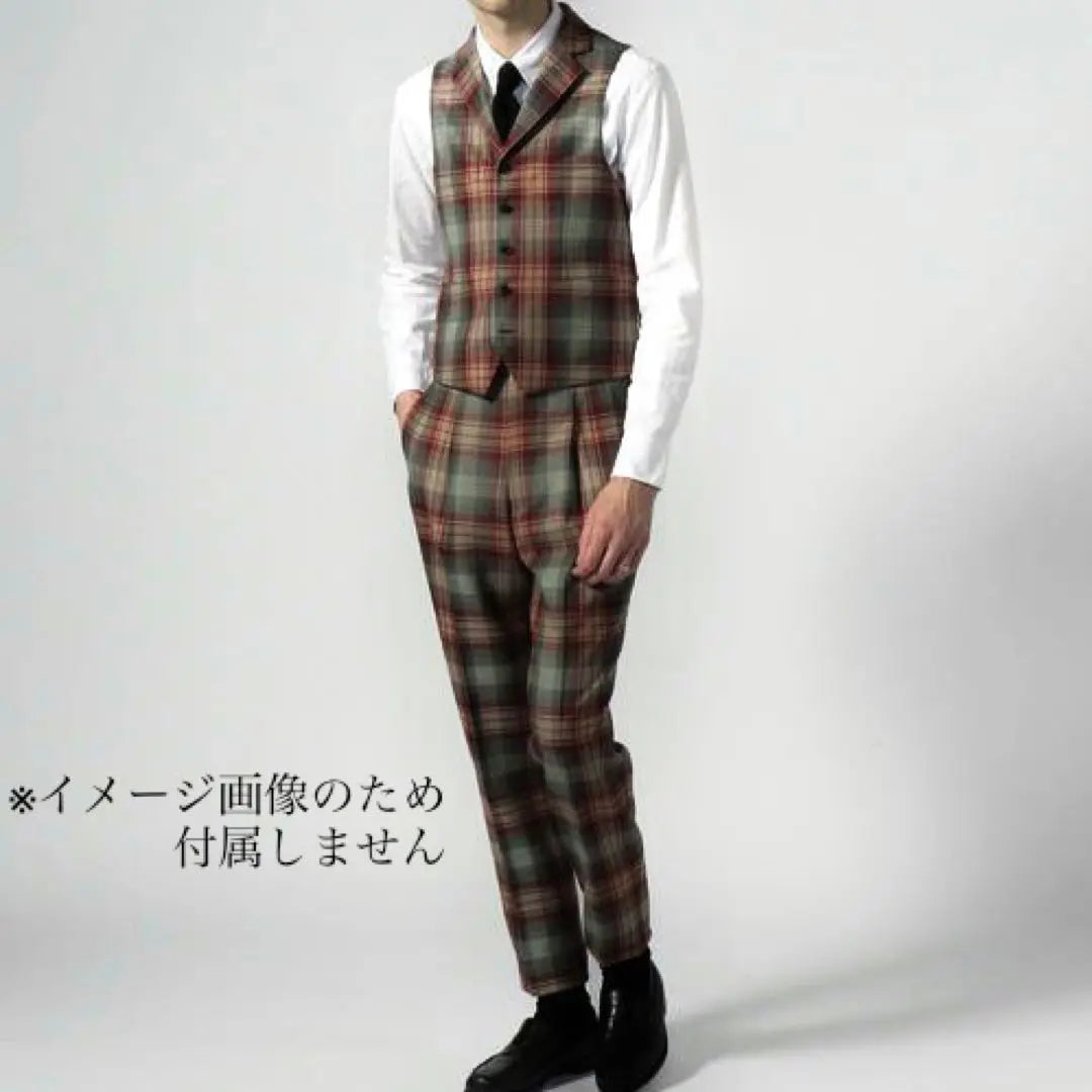 Trousers Gilet Setup Wool Rocaron Tartan Check 2