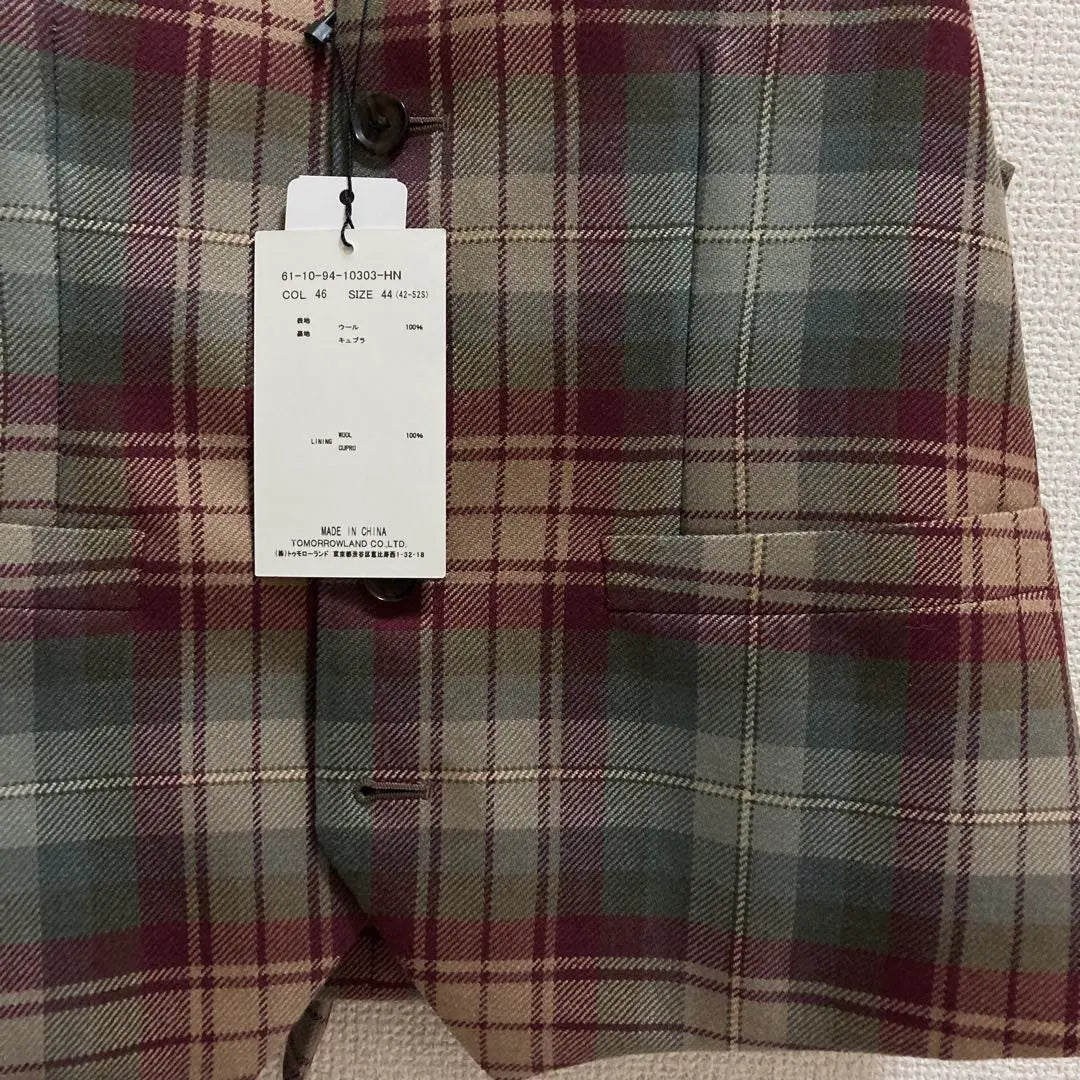 Trousers Gilet Setup Wool Rocaron Tartan Check 2