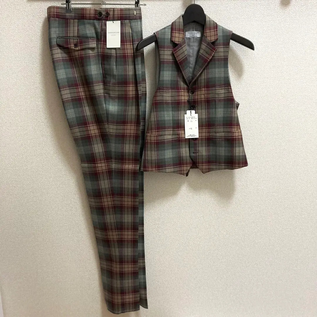 Trousers Gilet Setup Wool Rocaron Tartan Check 2