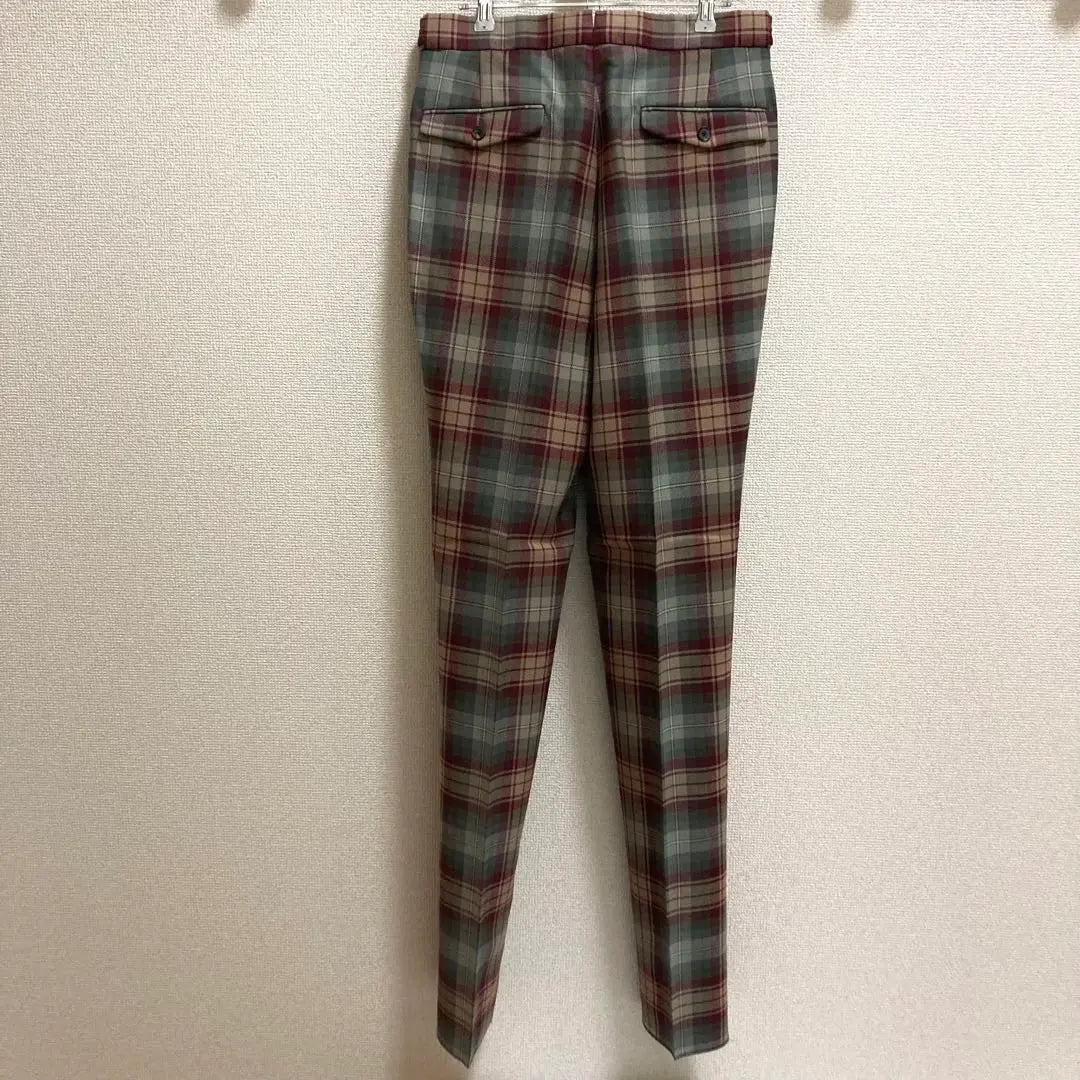 Trousers Gilet Setup Wool Rocaron Tartan Check 2