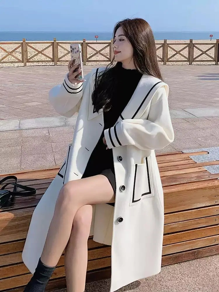 New Women's Big Collar Coat [590]