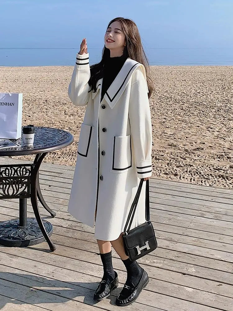 New Women's Big Collar Coat [590]