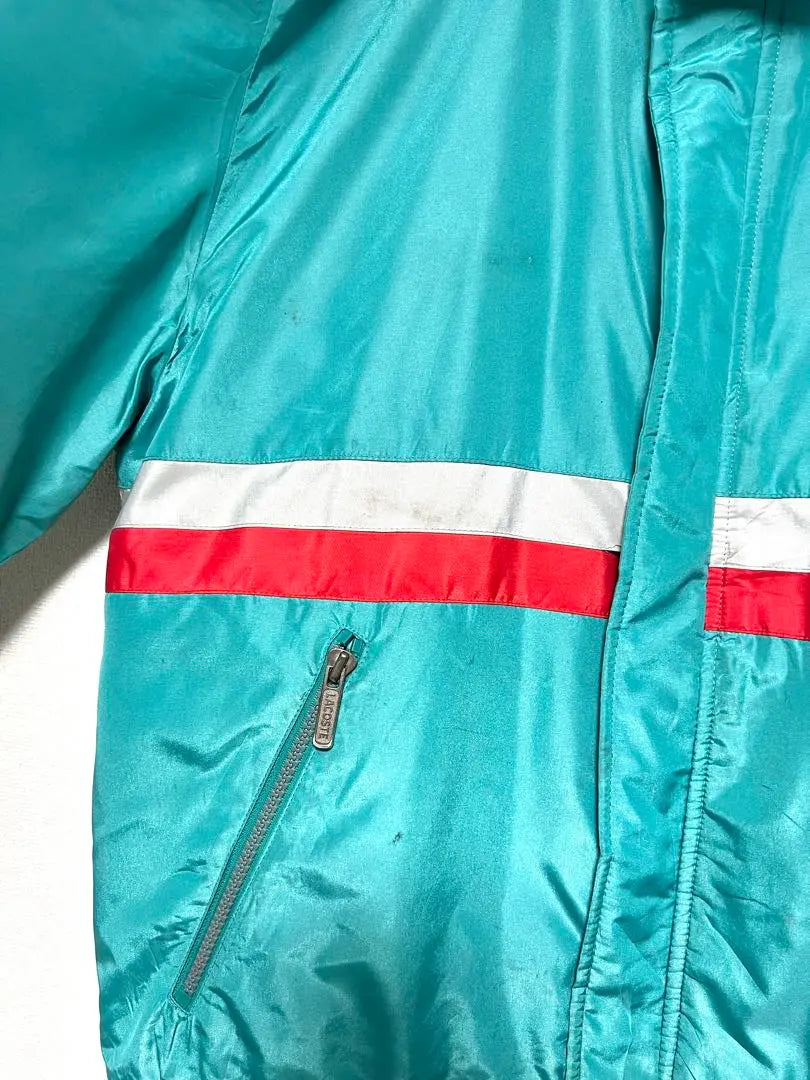 Lacostous Cotton Nylon Jacket Down Emerald Green Outer L