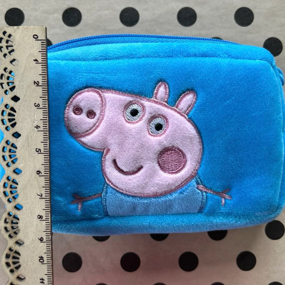 Peppa Pig Pouch Case Bag Fluffy Character Girl 2 pieces