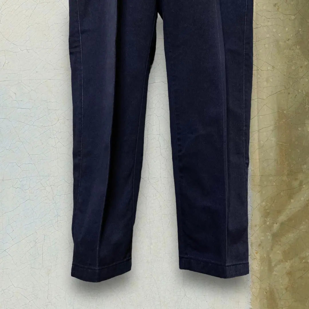 Lee Wide Chino Pants Navy Two-Tack