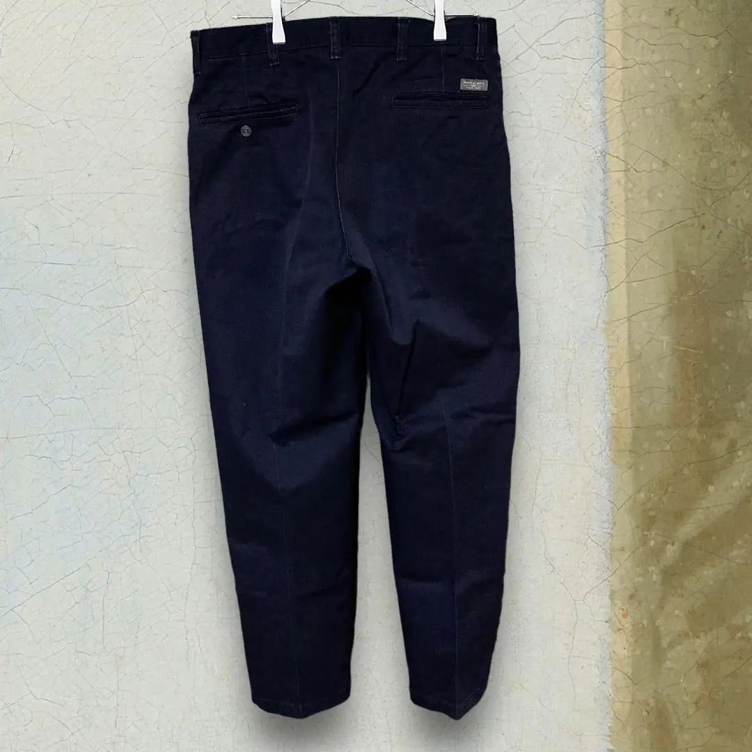 Lee Wide Chino Pants Navy Two-Tack