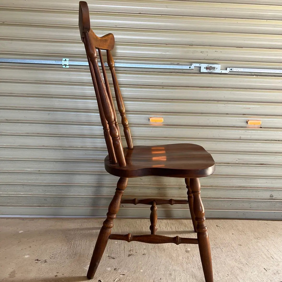 Silla de comedor de madera retro