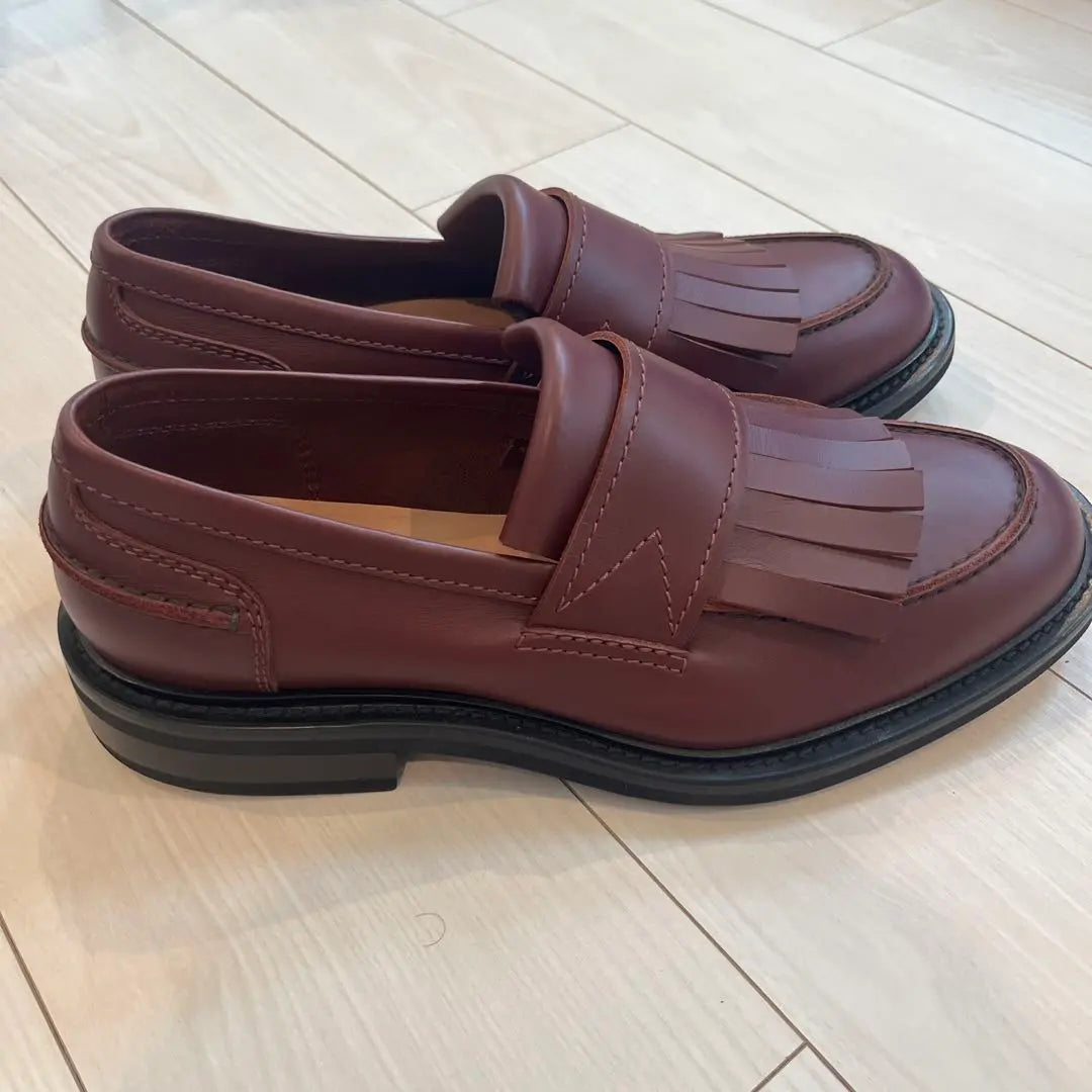 BOTTEGA VENETA Leather Loafers Bordeaux 44