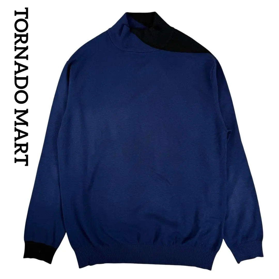 TORNADO MART High Gauge High Neck Knit Mock Neck