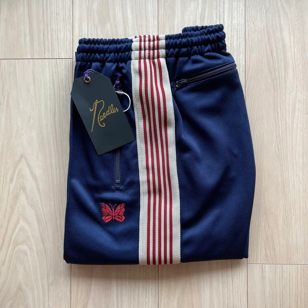 New needles track pants straight navy