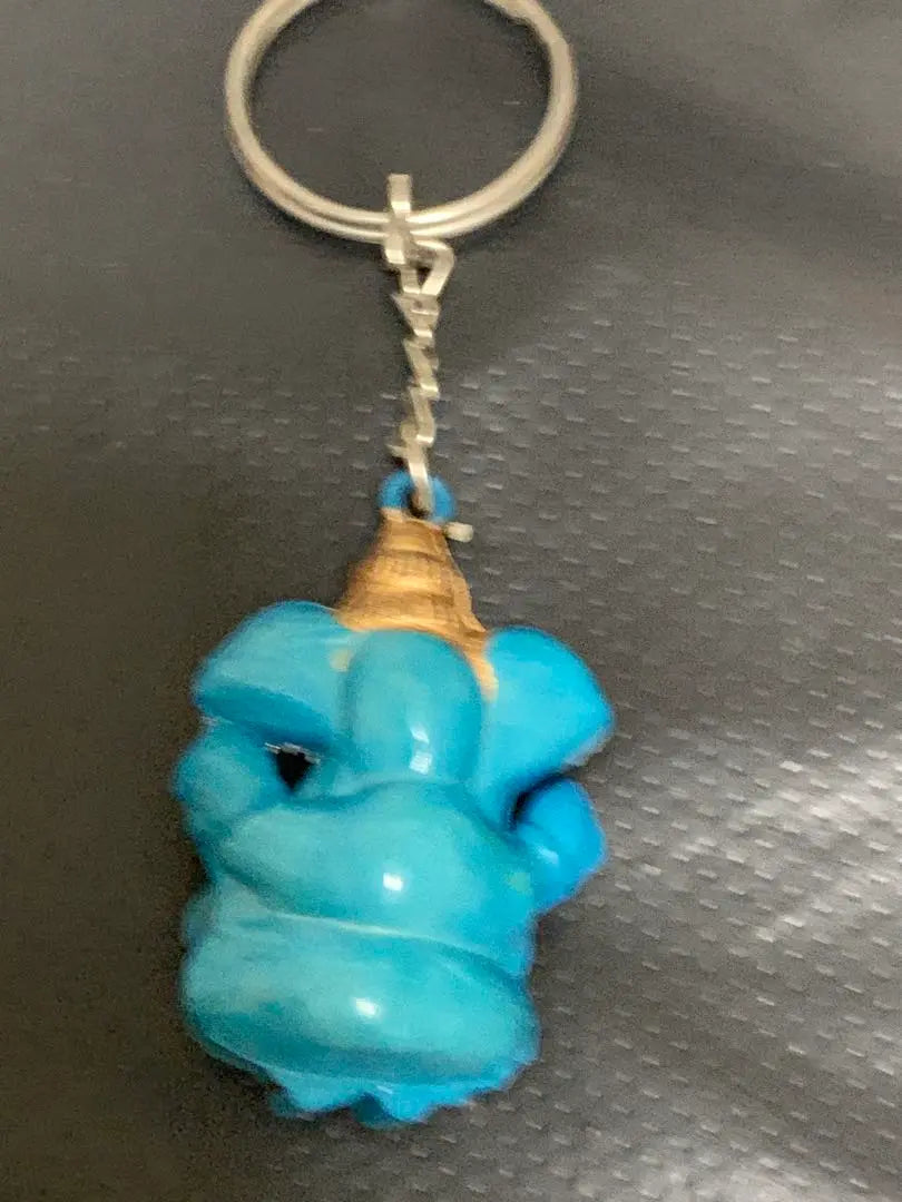 Llavero elefante Ganesha azul claro retro