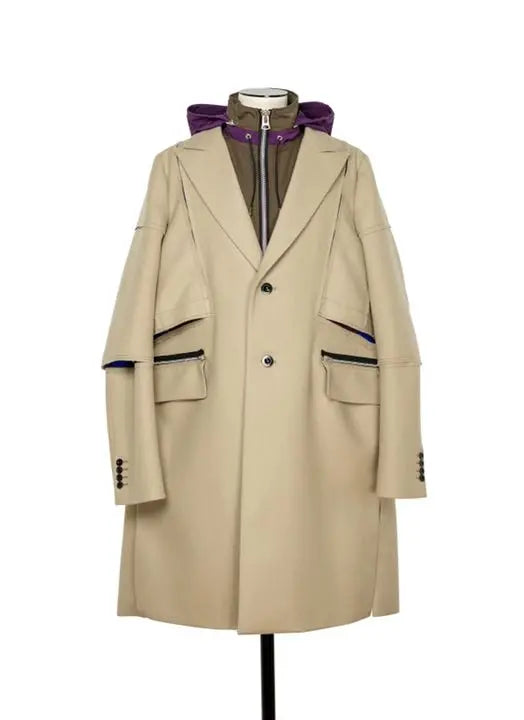 [New unused] sacai 21aw coat beige