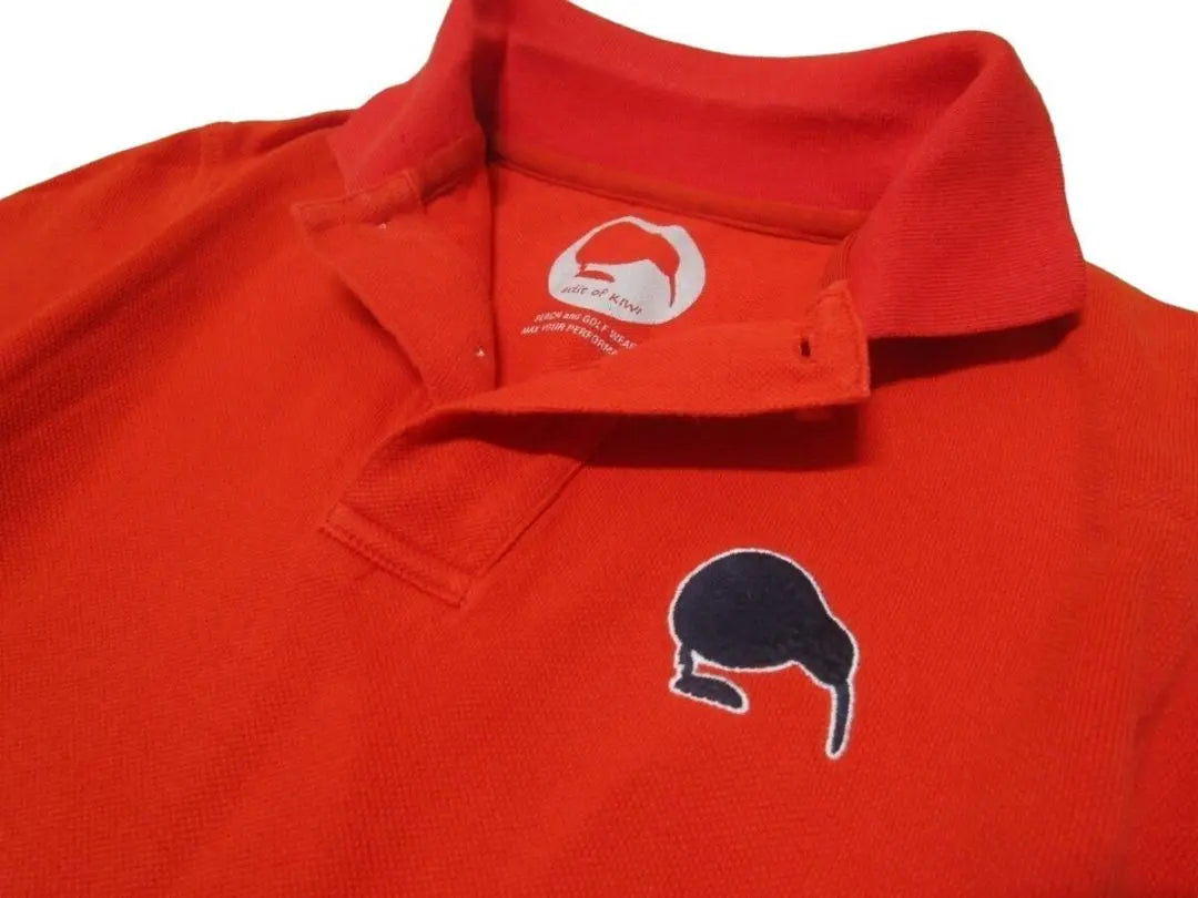 Women's M◇KIWI&CO◇Short-sleeved polo shirt, orange | レディースM◇KIWI&CO◇半袖ポロシャツ オレンジ