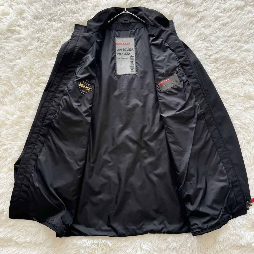 Good condition [Prada Sports] Gore-Tex Nylon Jacket 50 Black XL Size