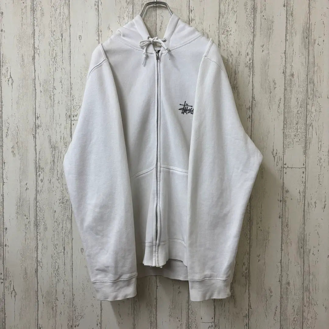 [Super Rare] STUSSY Zip Hoodie Loose Dobo Sweatshirt