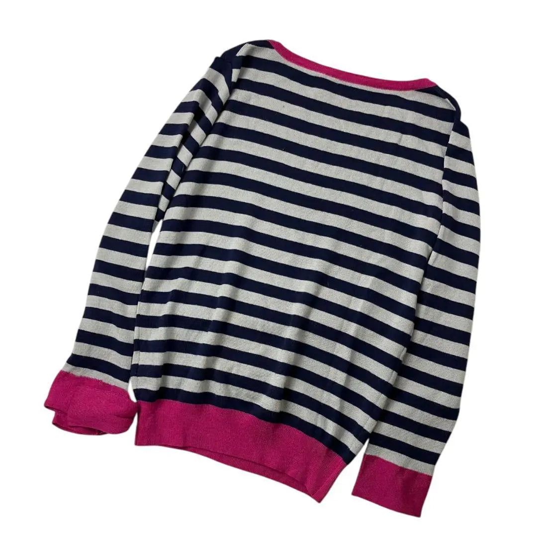 Lanvin on Blue Knit Pink 38 (Size M) Border with left sleeve rippon